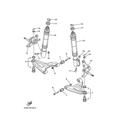 STEERING, KNUCKLE ASSY