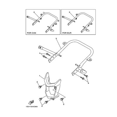 BAR, CARRY REAR