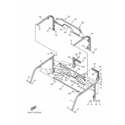 ROOF SUPPORT ASSY