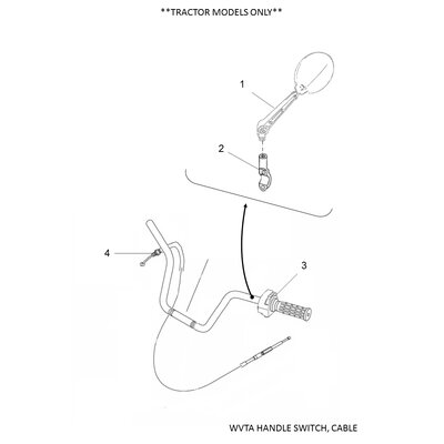 HANDLEBAR SWITCH GRIZZLY 70