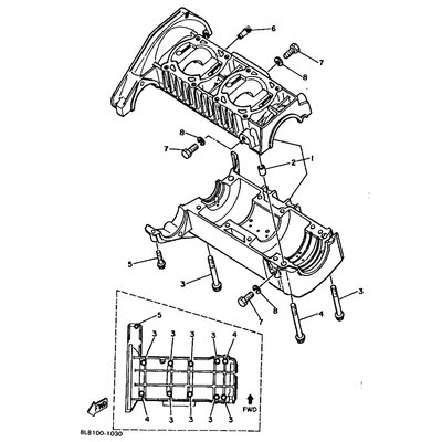 BOLT, FLANGE (8H8)